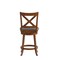 Flash Furniture Felicity Wood Classic Crossback Swivel Counter Height Barstool w/Padded Blk LeatherSoft Seat, Oak ES-UN1-24-OAK-GG - alternate 5